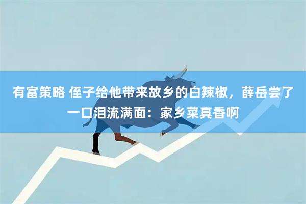 有富策略 侄子给他带来故乡的白辣椒，薛岳尝了一口泪流满面：家乡菜真香啊
