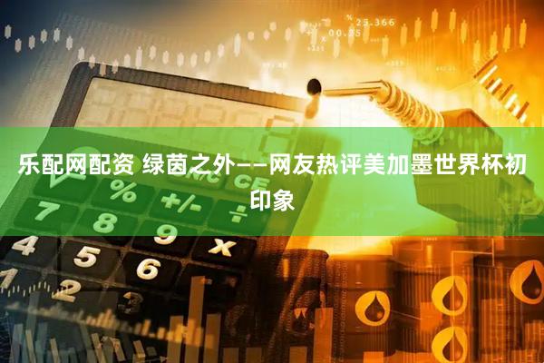 乐配网配资 绿茵之外——网友热评美加墨世界杯初印象